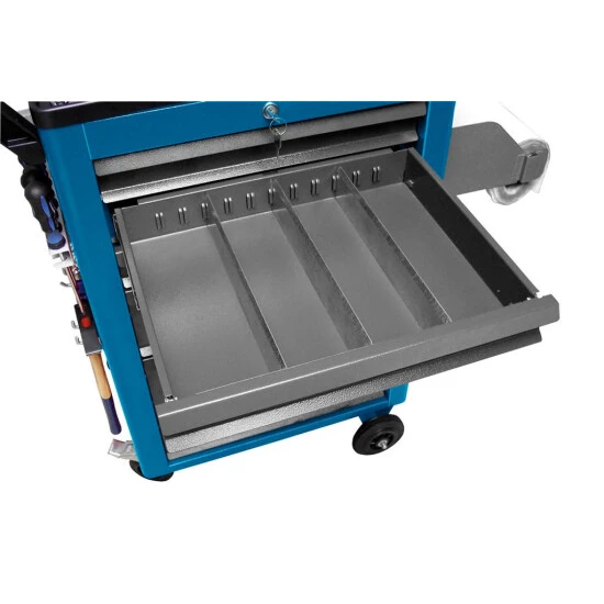 Rabatt ⌛ ADB Werkstattwagen 'Basic' In Verschiedenen Ausführungen, Bis Zu 9 Schubladen, Optional Mit 115 Tlg. Werkzeugsatz, Farbe:Enzianblau (RAL 5010), Anzahl Schubladen:6 ✨ 11 Rabatt ⌛ ADB Werkstattwagen 'Basic' In Verschiedenen Ausführungen, Bis Zu 9 Schubladen, Optional Mit 115 Tlg. Werkzeugsatz, Farbe:Enzianblau (RAL 5010), Anzahl Schubladen:6 ✨ – Bild 11