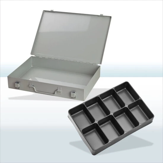 Neu 👍 ADB Werkzeugkofferset M.8-fach Einteiler ,RAL 7035 🤩 1 Neu 👍 ADB Werkzeugkofferset M.8-fach Einteiler ,RAL 7035 🤩