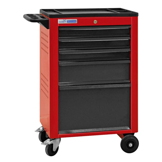 Am billigsten 🌟 ADB Werkstattwagen 'Basic' In Verschiedenen Ausführungen, Bis Zu 9 Schubladen, Optional Mit 115 Tlg. Werkzeugsatz, Farbe:Verkehrsrot (RAL 3020), Anzahl Schubladen:5 🥰 9 Am billigsten 🌟 ADB Werkstattwagen 'Basic' In Verschiedenen Ausführungen, Bis Zu 9 Schubladen, Optional Mit 115 Tlg. Werkzeugsatz, Farbe:Verkehrsrot (RAL 3020), Anzahl Schubladen:5 🥰 – Bild 9