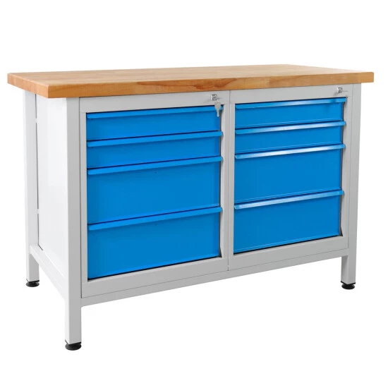 Top 10 ⌛ ADB Werkbank Mit Holz Arbeitsplatte Und 8 Schubladen B 1200 X T 600 X H 840 👍 2 Top 10 ⌛ ADB Werkbank Mit Holz Arbeitsplatte Und 8 Schubladen B 1200 X T 600 X H 840 👍 – Bild 2