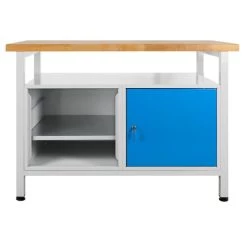 Top 10 👏 ADB Werkbank Werktisch Mit 1 Tür Und 1 Regalteil 1200x600x840 Mm Grau ✨