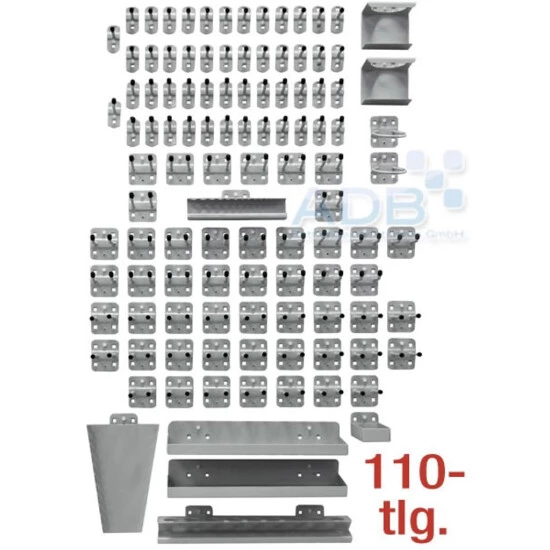 Bester Verkauf ✔️ ADB Hakensortiment Für Lochwand Werkzeugwand 110 Teilig Lichtgrau RAL 7035 😍 1 Bester Verkauf ✔️ ADB Hakensortiment Für Lochwand Werkzeugwand 110 Teilig Lichtgrau RAL 7035 😍