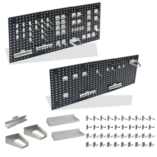 Bester Verkauf ✔️ ADB Hakensortiment Für Lochwand Werkzeugwand 110 Teilig Lichtgrau RAL 7035 😍 3 Bester Verkauf ✔️ ADB Hakensortiment Für Lochwand Werkzeugwand 110 Teilig Lichtgrau RAL 7035 😍 – Bild 3