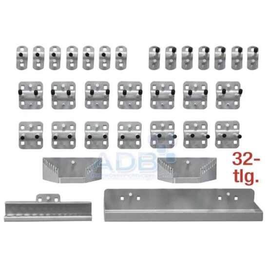 Bester Verkauf ✔️ ADB Hakensortiment Für Lochwand Werkzeugwand 110 Teilig Lichtgrau RAL 7035 😍 6 Bester Verkauf ✔️ ADB Hakensortiment Für Lochwand Werkzeugwand 110 Teilig Lichtgrau RAL 7035 😍 – Bild 6