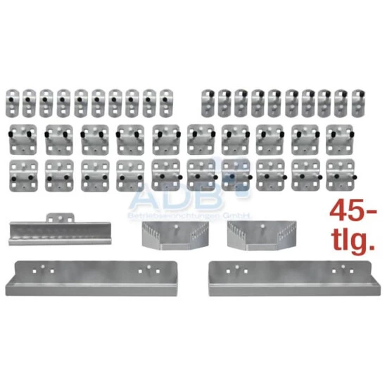 Bester Verkauf ✔️ ADB Hakensortiment Für Lochwand Werkzeugwand 110 Teilig Lichtgrau RAL 7035 😍 7 Bester Verkauf ✔️ ADB Hakensortiment Für Lochwand Werkzeugwand 110 Teilig Lichtgrau RAL 7035 😍 – Bild 7