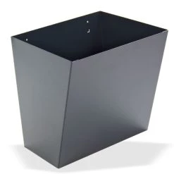 Schlussverkauf 👏 ADB Papierkorb Für Werkstattwagen Mit Einhängelaschen Für Vierkantlochung, Anthrazitgrau (RAL 7016) ✨