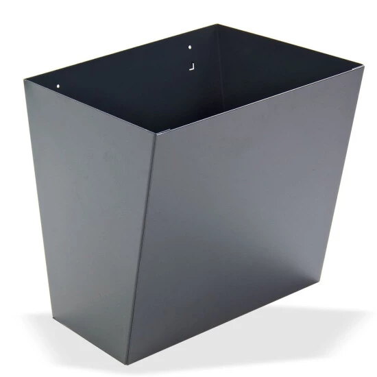 Schlussverkauf 👏 ADB Papierkorb Für Werkstattwagen Mit Einhängelaschen Für Vierkantlochung, Anthrazitgrau (RAL 7016) ✨ 1 Schlussverkauf 👏 ADB Papierkorb Für Werkstattwagen Mit Einhängelaschen Für Vierkantlochung, Anthrazitgrau (RAL 7016) ✨