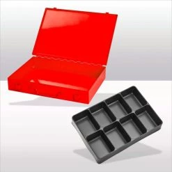 Billig 💯 ADB Werkzeugkofferset M.8-fach Einteiler RAL 3020 👍