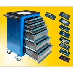 Budget 🔔 ADB Werkstattwagen 'Basic' In Verschiedenen Ausführungen, Bis Zu 9 Schubladen, Optional Mit 115 Tlg. Werkzeugsatz, Farbe:Enzianblau (RAL 5010), Anzahl Schubladen:6 (inkl. 115 Tlg. Werkzeugsatz) ✨ -Günstiges Adb Geschäft unnamed file 1302