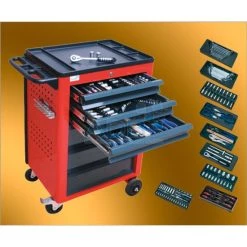 Budget 🔔 ADB Werkstattwagen 'Basic' In Verschiedenen Ausführungen, Bis Zu 9 Schubladen, Optional Mit 115 Tlg. Werkzeugsatz, Farbe:Enzianblau (RAL 5010), Anzahl Schubladen:6 (inkl. 115 Tlg. Werkzeugsatz) ✨ -Günstiges Adb Geschäft unnamed file 1304