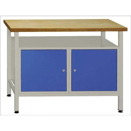 Auslauf 😉 ADB Werkbank "Premium" Mit 2 Türen, B 1200 X T 600 X H 840 Mm 🛒 1 Auslauf 😉 ADB Werkbank "Premium" Mit 2 Türen, B 1200 X T 600 X H 840 Mm 🛒