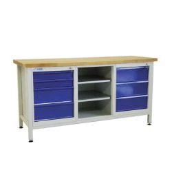 Bester Verkauf ❤️ ADB Werkbank / Werktisch Mit 7 Schubladen 😍