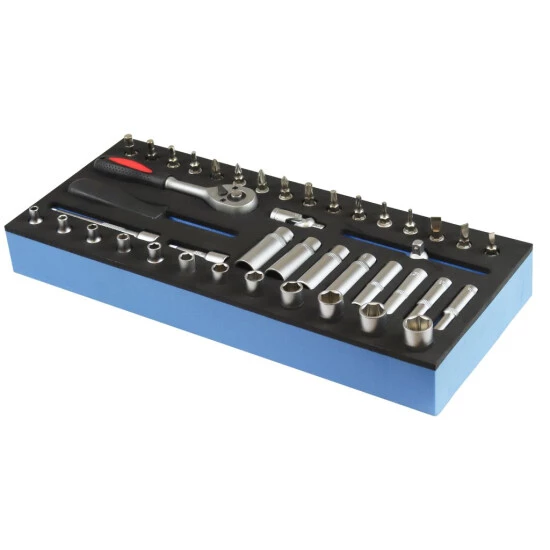 Bestpreis ❤️ ADB Steckschlüssel-Garnitur 1/4 Zoll, 42-teilig, Ideal Für ADB Werkstattwagen 🔥 2 Bestpreis ❤️ ADB Steckschlüssel-Garnitur 1/4 Zoll, 42-teilig, Ideal Für ADB Werkstattwagen 🔥 – Bild 2