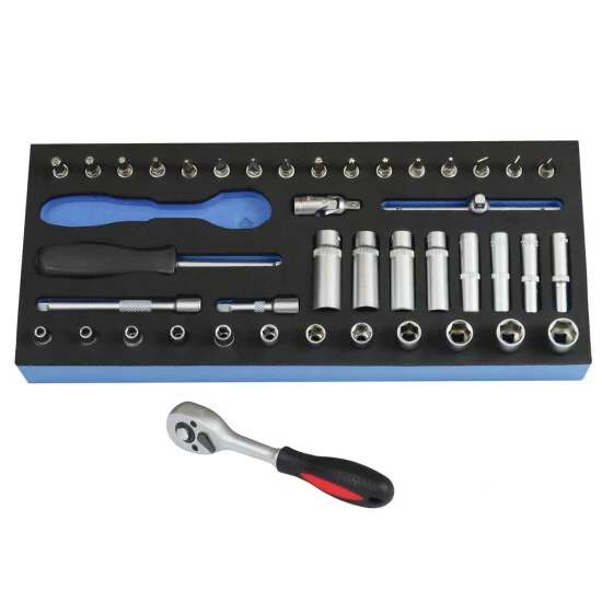 Bestpreis ❤️ ADB Steckschlüssel-Garnitur 1/4 Zoll, 42-teilig, Ideal Für ADB Werkstattwagen 🔥 4 Bestpreis ❤️ ADB Steckschlüssel-Garnitur 1/4 Zoll, 42-teilig, Ideal Für ADB Werkstattwagen 🔥 – Bild 4
