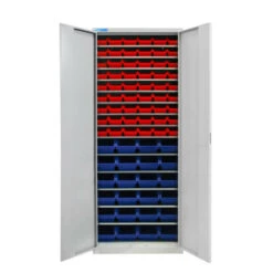 Bestes Angebot 🎉 ADB Werkzeugschrank Aus Stahl Mit 14 Fachböden Und 78 Sichtlagerkästen 👍