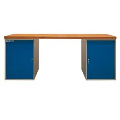 Blitzangebot 🎁 ADB Werkbank Mit 2 Stahlblechschränken 2000mm 🌟