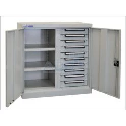 Bestpreis 🧨 ADB Universalschrank Mit 4 Fachböden Und 10 Schubladen ✔️