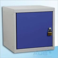 Schlussverkauf 👍 ADB Wertfach-Würfel Mit Drehriegelschloss, Enzianblau ❤️