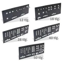 Coupon ✨ ADB Werkzeugwand Lochwand Hakensatz/Werkzeughalter 50 Tlg. RAL 9006 ⭐