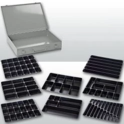 Am billigsten 😉 ADB Werkzeugkofferset M.6-fach Einteiler ,RAL 7035 ✔️