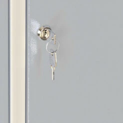 Aktion ❤️ ADB Spind / Umkleideschrank Aus Stahl In Verschiedenen Farben, 2-türig, Farbe:grau/grau 🔔