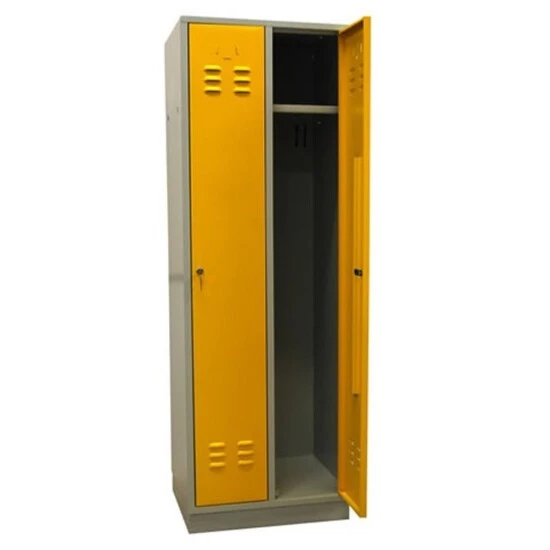 Rabatt ❤️ ADB Spind / Umkleideschrank Aus Stahl In Verschiedenen Farben, 2-türig, Farbe:grau/gelb 🤩 7 Rabatt ❤️ ADB Spind / Umkleideschrank Aus Stahl In Verschiedenen Farben, 2-türig, Farbe:grau/gelb 🤩 – Bild 7