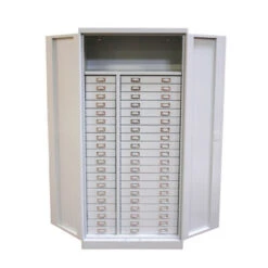 Blitzangebot 🥰 ADB Schubladenschrank Aus Metall Mit 40 Schubladen Und 1 Ablageboden 1790x800x400mm 🤩