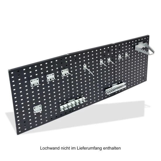 Auslauf 👍 ADB Werkzeughalter Für Lochwand Haken-Set 12-teilig Weißaluminium 🛒 2 Auslauf 👍 ADB Werkzeughalter Für Lochwand Haken-Set 12-teilig Weißaluminium 🛒 – Bild 2