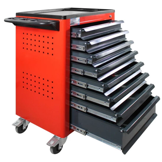 Rabatt 🤩 ADB Werkstattwagen 'Basic' In Verschiedenen Ausführungen, Bis Zu 9 Schubladen, Optional Mit 115 Tlg. Werkzeugsatz, Farbe:Verkehrsrot (RAL 3020), Anzahl Schubladen:8 ✨ 8 Rabatt 🤩 ADB Werkstattwagen 'Basic' In Verschiedenen Ausführungen, Bis Zu 9 Schubladen, Optional Mit 115 Tlg. Werkzeugsatz, Farbe:Verkehrsrot (RAL 3020), Anzahl Schubladen:8 ✨ – Bild 8