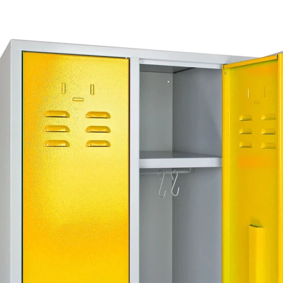 Top 10 🔔 ADB Spind / Umkleideschrank Aus Stahl In Verschiedenen Farben, 3-türig, Farbe:grau/gelb 🤩 3 Top 10 🔔 ADB Spind / Umkleideschrank Aus Stahl In Verschiedenen Farben, 3-türig, Farbe:grau/gelb 🤩 – Bild 3