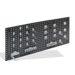 Coupon 🌟 ADB Werkzeugwand Lochwand Hakensatz/Werkzeughalter 28 Tlg. RAL 9006 ✔️