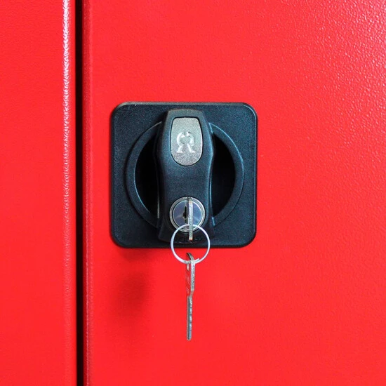 Auslauf 🔥 ADB Stahlschrank XL-T (BxHxT) 780 X 1920 X 580 Mm In Verschiedenen Farben, Farbe:anthrazitgrau/feuerrot 🔔 5 Auslauf 🔥 ADB Stahlschrank XL-T (BxHxT) 780 X 1920 X 580 Mm In Verschiedenen Farben, Farbe:anthrazitgrau/feuerrot 🔔 – Bild 5