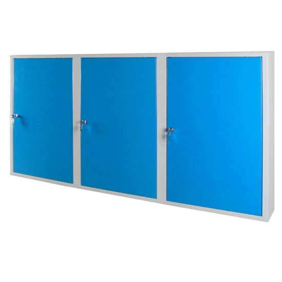Billig 😀 ADB Wandschrank, 3-türig, 100 X 75 Cm (B X H), Mit 4 Höhenverstellbaren Fachböden, Farbe:Lichtblau (RAL 5012) 🔥 1 Billig 😀 ADB Wandschrank, 3-türig, 100 X 75 Cm (B X H), Mit 4 Höhenverstellbaren Fachböden, Farbe:Lichtblau (RAL 5012) 🔥