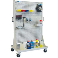 Beste Bewertungen von 🔔 ADB Rollwagen Mit 6 Lochplatten, Mit 2 Lenkrollen Und Bremsen Lichtgrau (RAL7035) 💯