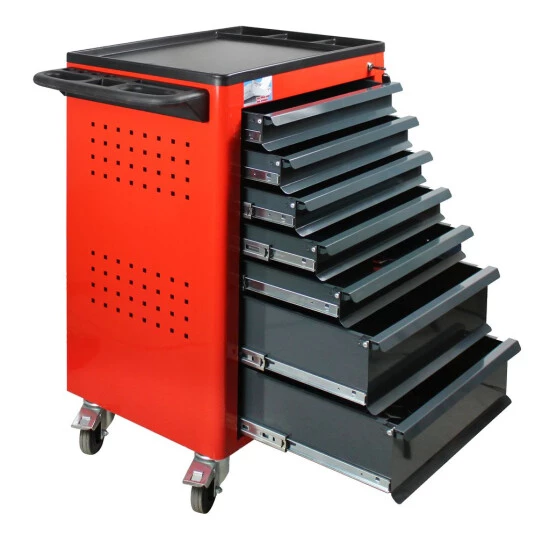 Neu 🎁 ADB Werkstattwagen 'Basic' In Verschiedenen Ausführungen, Bis Zu 9 Schubladen, Optional Mit 115 Tlg. Werkzeugsatz, Farbe:Verkehrsrot (RAL 3020), Anzahl Schubladen:7 ❤️ 8 Neu 🎁 ADB Werkstattwagen 'Basic' In Verschiedenen Ausführungen, Bis Zu 9 Schubladen, Optional Mit 115 Tlg. Werkzeugsatz, Farbe:Verkehrsrot (RAL 3020), Anzahl Schubladen:7 ❤️ – Bild 8