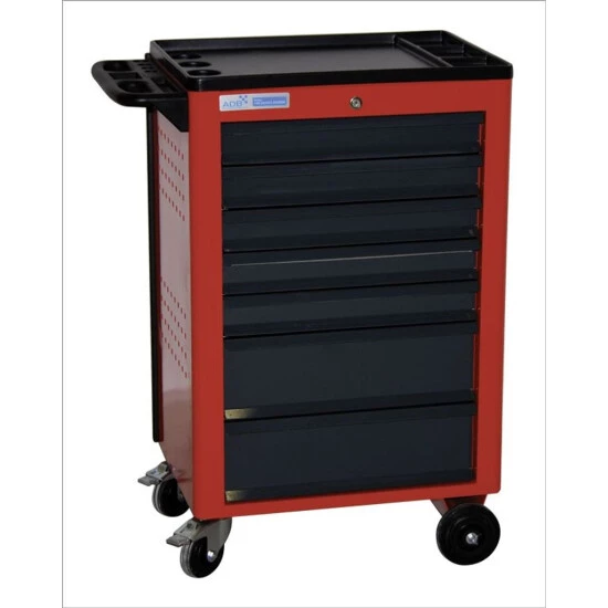 Neu 🎁 ADB Werkstattwagen 'Basic' In Verschiedenen Ausführungen, Bis Zu 9 Schubladen, Optional Mit 115 Tlg. Werkzeugsatz, Farbe:Verkehrsrot (RAL 3020), Anzahl Schubladen:7 ❤️ 13 Neu 🎁 ADB Werkstattwagen 'Basic' In Verschiedenen Ausführungen, Bis Zu 9 Schubladen, Optional Mit 115 Tlg. Werkzeugsatz, Farbe:Verkehrsrot (RAL 3020), Anzahl Schubladen:7 ❤️ – Bild 13