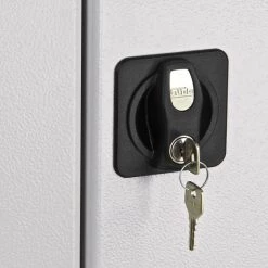 Bestpreis 🔔 ADB Flügeltürenschrank Aus Pulverbeschichtetem Stahlblech, (BxHxT) 950 X 1950 X 600 Mm, Farbe:lichtgrau 😍 -Günstiges Adb Geschäft unnamed file 810