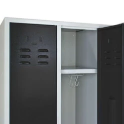 Auslauf ⌛ ADB Spind / Umkleideschrank Aus Stahl In Verschiedenen Farben, 3-türig, Farbe:grau/schwarz 🤩 6 Auslauf ⌛ ADB Spind / Umkleideschrank Aus Stahl In Verschiedenen Farben, 3-türig, Farbe:grau/schwarz 🤩 -Günstiges Adb Geschäft unnamed file 82