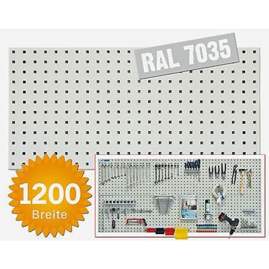 Angebote 👍 ADB Lochwand Für Werkzeughaken In Verschiedenen Größen Und Farben 493-1975 Mm, Farbe:Lichtgrau (RAL 7035), Länge:1177 Mm 😍 1 Angebote 👍 ADB Lochwand Für Werkzeughaken In Verschiedenen Größen Und Farben 493-1975 Mm, Farbe:Lichtgrau (RAL 7035), Länge:1177 Mm 😍