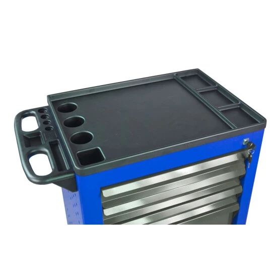 Rabatt 🎉 ADB Werkstattwagen 'Basic' In Verschiedenen Ausführungen, Bis Zu 9 Schubladen, Optional Mit 115 Tlg. Werkzeugsatz, Farbe:Enzianblau (RAL 5010), Anzahl Schubladen:5 ⭐ 8 Rabatt 🎉 ADB Werkstattwagen 'Basic' In Verschiedenen Ausführungen, Bis Zu 9 Schubladen, Optional Mit 115 Tlg. Werkzeugsatz, Farbe:Enzianblau (RAL 5010), Anzahl Schubladen:5 ⭐ – Bild 8