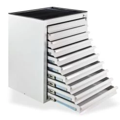 Bestes Angebot ⌛ ADB Schubladenschrank MAMMUT 10 Schubladen, Farbe:Grau 🎁