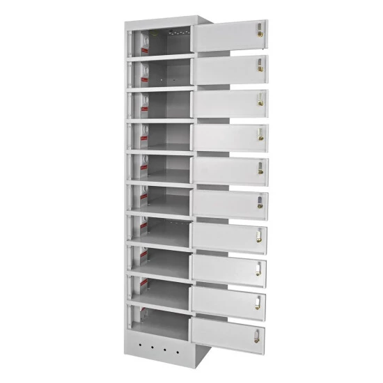 Blitzangebot ❤️ ADB Laptopschrank Aus Stahl Mit Stromversorgung Und 10 Schließfächern ❤️ 2 Blitzangebot ❤️ ADB Laptopschrank Aus Stahl Mit Stromversorgung Und 10 Schließfächern ❤️ – Bild 2