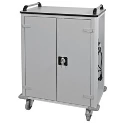 Brandneu ✨ ADB Tabletwagen Schließfach Für 32 Tablets, Lichtgrau RAL7035 🎁