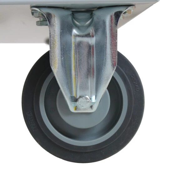 Besorgen 😉 ADB Rollwagen Mit 4 Schlitzplatten, Höhenverstellbar, Mit 2 Lenkrollen Und Bremsen Lichtgrau (RAL7035) 🎁 4 Besorgen 😉 ADB Rollwagen Mit 4 Schlitzplatten, Höhenverstellbar, Mit 2 Lenkrollen Und Bremsen Lichtgrau (RAL7035) 🎁 – Bild 4