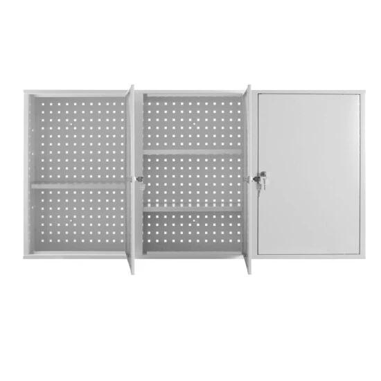 Neu 🌟 ADB Wandschrank, 3-türig, 100 X 75 Cm (B X H), Mit 4 Höhenverstellbaren Fachböden, Farbe:Lichtgrau (RAL 7035) ❤️ 2 Neu 🌟 ADB Wandschrank, 3-türig, 100 X 75 Cm (B X H), Mit 4 Höhenverstellbaren Fachböden, Farbe:Lichtgrau (RAL 7035) ❤️ – Bild 2