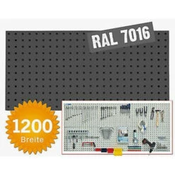 Top 10 👍 ADB Lochwand Für Werkzeughaken In Verschiedenen Größen Und Farben 493-1975 Mm, Farbe:Anthrazitgrau (RAL 7016), Länge:1177 Mm ⭐