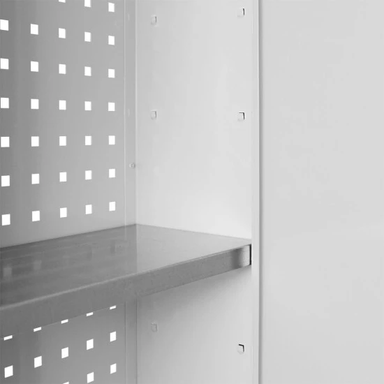 Auslauf 🔔 ADB Wandschrank, 2-türig, 100 X 75 Cm (B X H), Mit Höhenverstellbaren Fachböden, Farbe:Lichtgrau (RAL 7035) 😉 3 Auslauf 🔔 ADB Wandschrank, 2-türig, 100 X 75 Cm (B X H), Mit Höhenverstellbaren Fachböden, Farbe:Lichtgrau (RAL 7035) 😉 – Bild 3