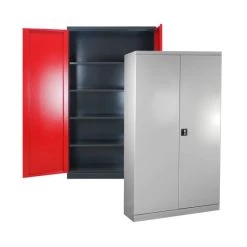 Brandneu 🔥 ADB Stahlschrank XL-B (BxHxT) 1100 X 1920 X 380 In Verschiedenen Farben, Farbe:lichtgrau 🔥